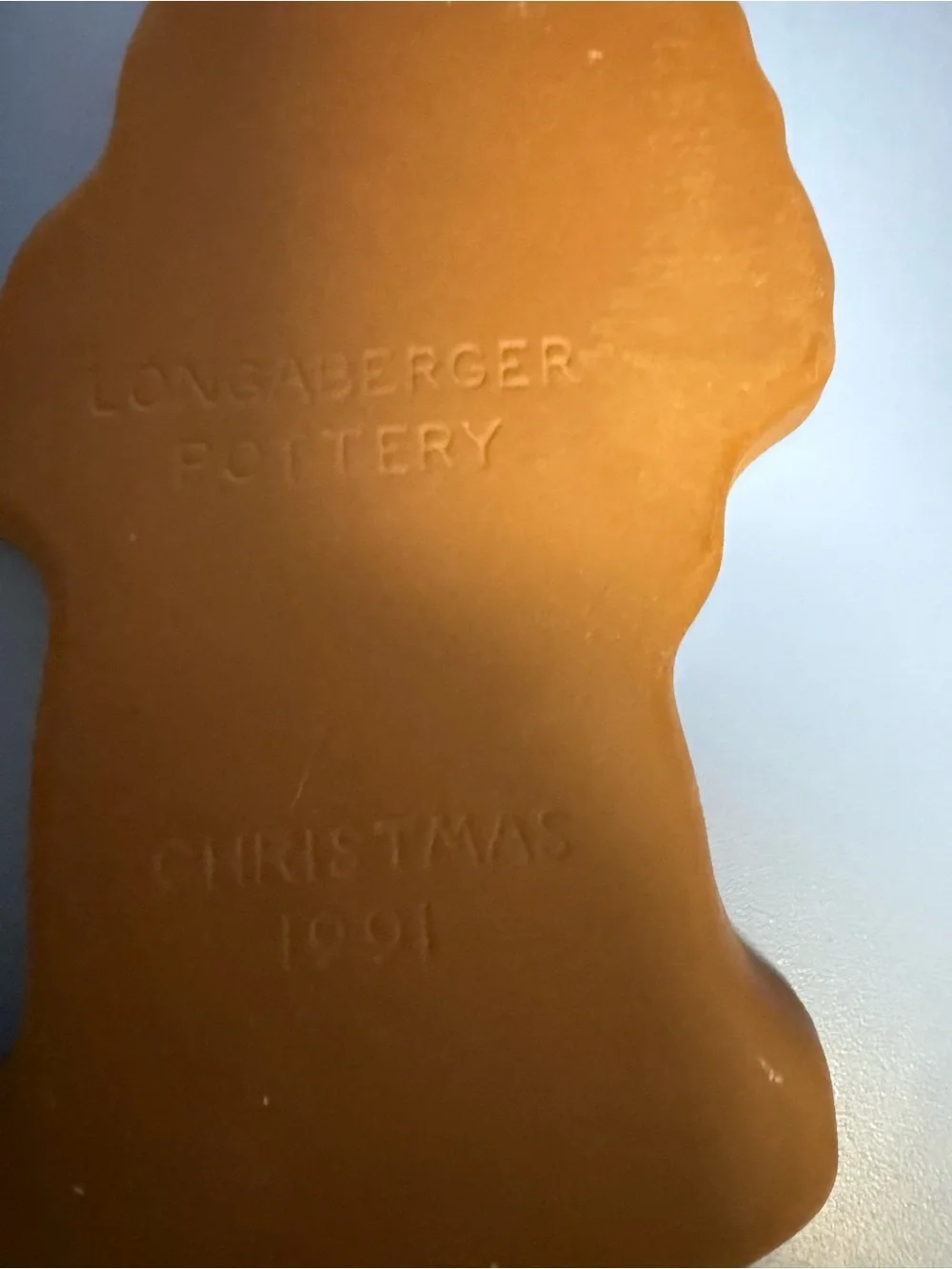 Longaberger 1990 and 1991 Santa cookie molds